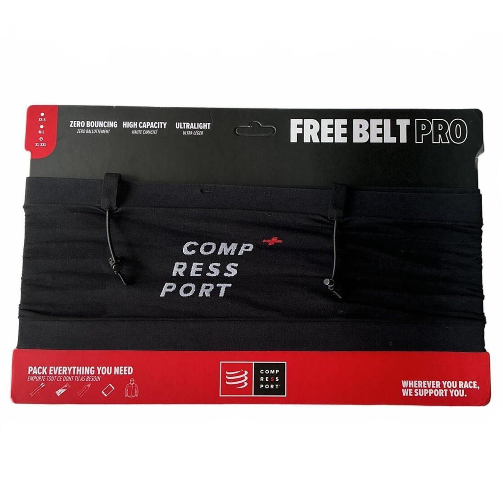 Compressport Free Belt Pro Running Belt Size XL/XXL Black High Capacity
