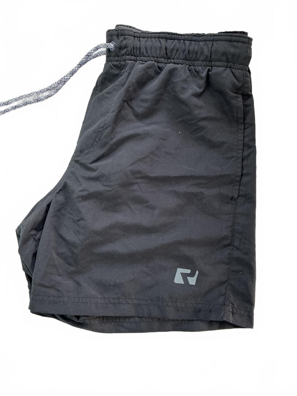 RIPT Plain Swim Shorts Men Small Black Quick Dry SPF 50
