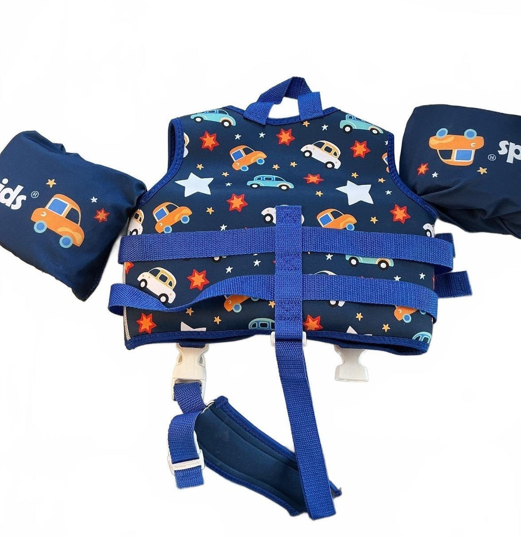 Gogokids Kids Life Jacket Vest Size Medium with Zoggs Goggles 19-30kg