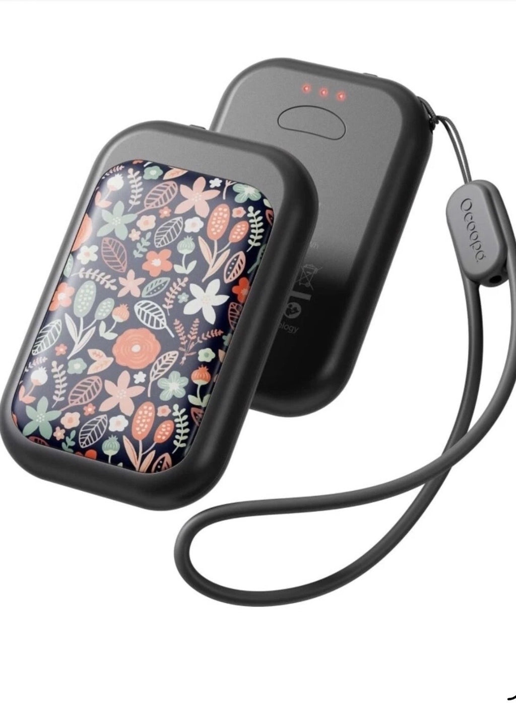 Ocoopa Rechargeable Hand Warmers Unisex Floral Pattern Portable Long-Lasting