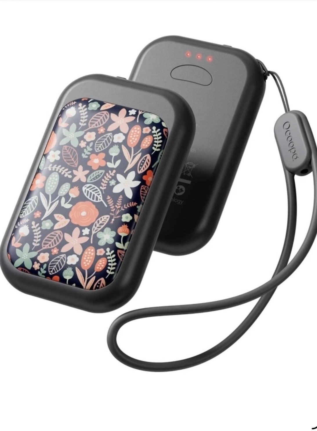 Ocoopa Rechargeable Hand Warmers Unisex Floral Pattern Portable Long-Lasting