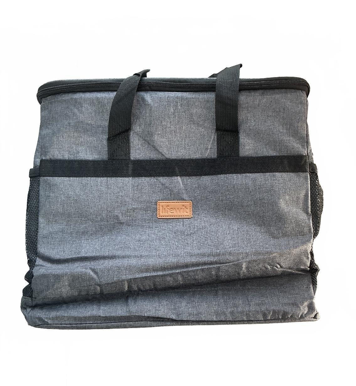 Lifewit Large Insulated Cooler Bag Grey 40L Capacity/30 Cans