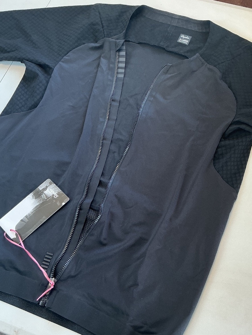 Rapha Cycling Jersey Size XL Black Lightweight