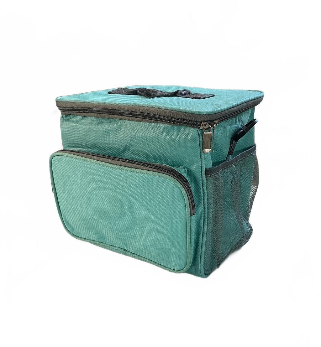 Portable Soft-Sided Cooler Lunch Bag Aqua Blue Insulated Lunch Box with Handle