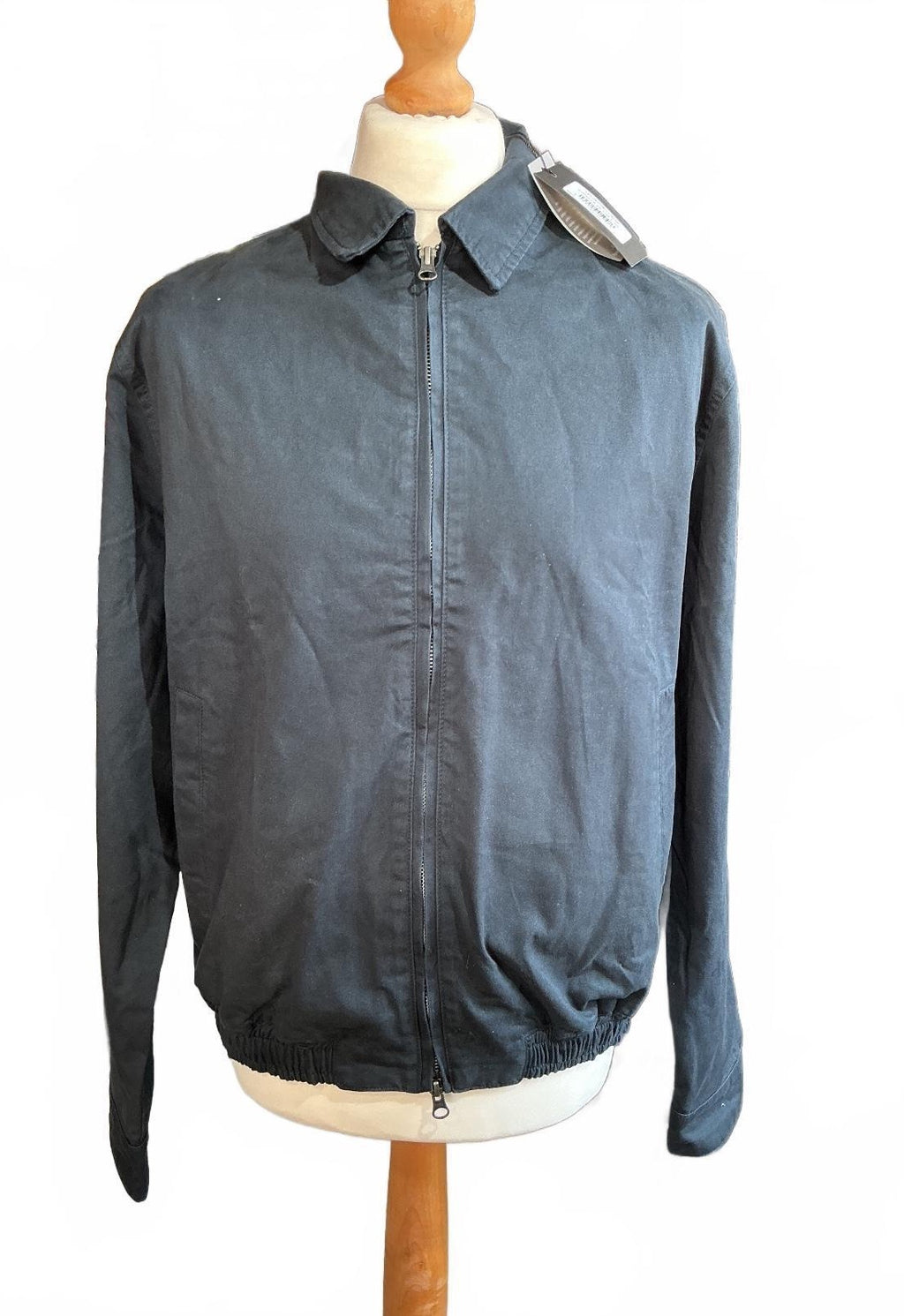 Percival Leo Harrington Navy Jacket Size L Classic Style Lightweight