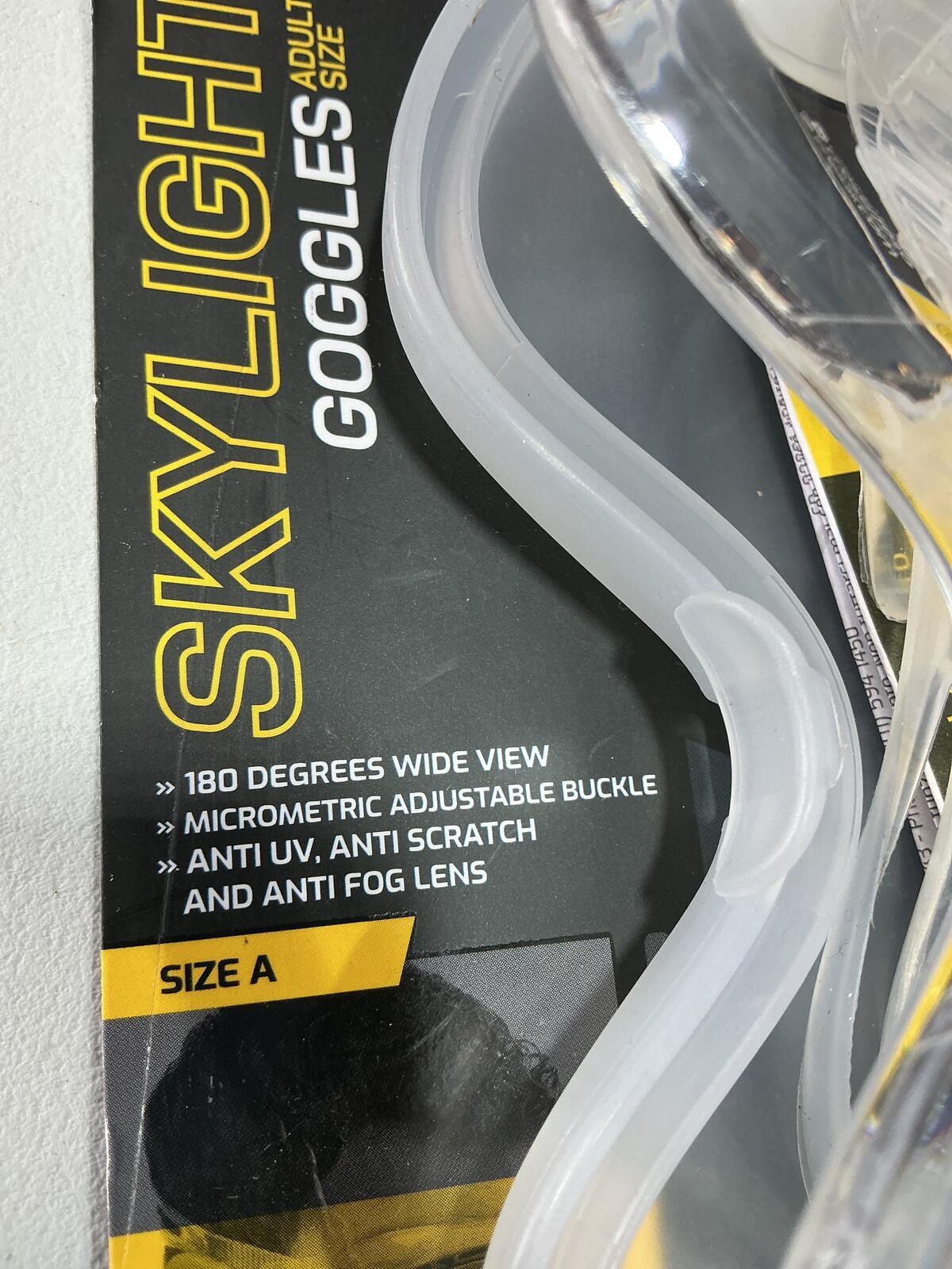 *NEW* Cressi Skylight Swimming Mask Goggles Size A Clear/Black/Blue