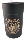 Handcrafted Charred Wood Whisky Tumbler with Stainless Steel Ice Cubes