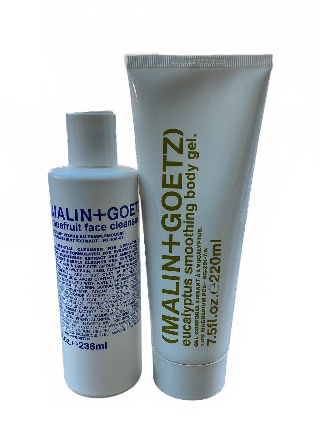MALIN+GOETZ Grapefruit Facial Cleanser & Eucalyptus Body Gel Unisex 236/220ml
