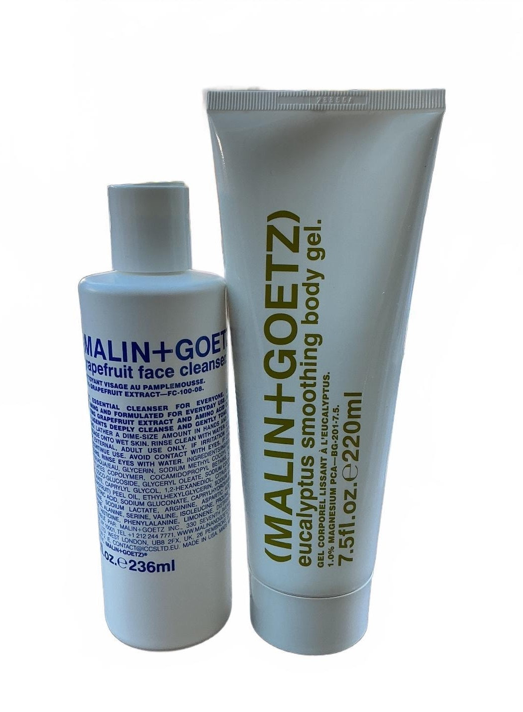 MALIN+GOETZ Grapefruit Facial Cleanser & Eucalyptus Body Gel Unisex 236/220ml