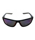 Nike Adrenaline 22 E sunglasses in matte black pink-mirrored field tint lenses.