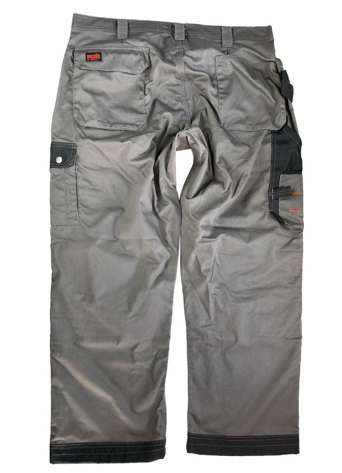 Scruffs Worker Plus Trousers Men's 38S Graphite Durable Lightweight Knee Pad Pkt