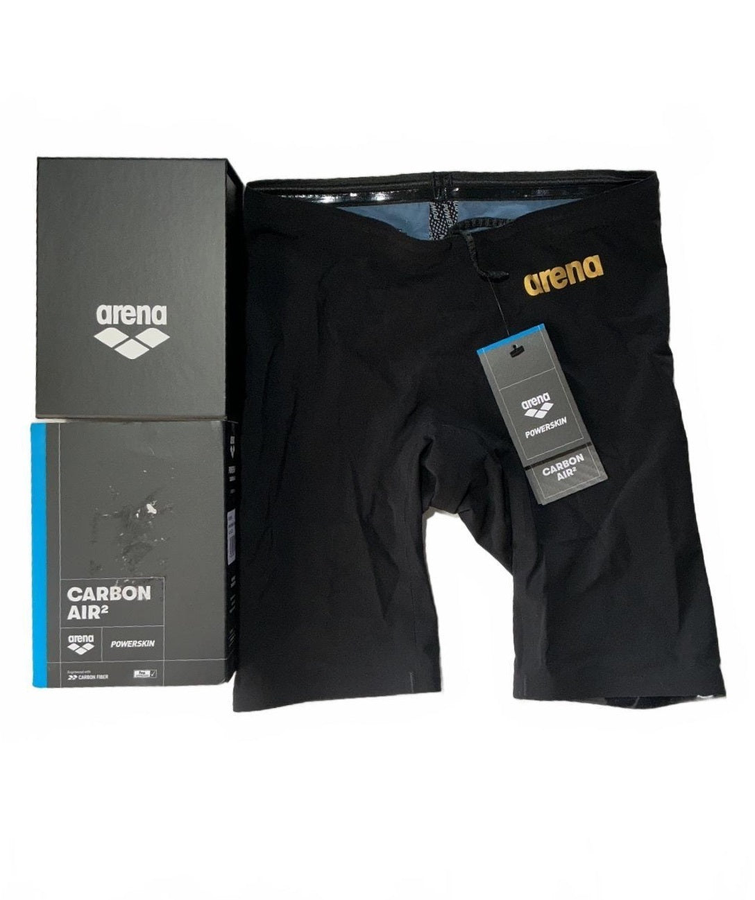 *NEW* arena Carbon Air Powerskin Men's Swim Jammer Shorts Size F/80 UK 32
