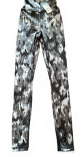 *NEW* Adidas Women's XS Black Grey Patterned Leggings Athletic Wear