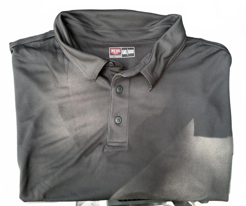 Red Kap Black Workwear Polo Shirt Short Sleeve 5XL Big & Tall