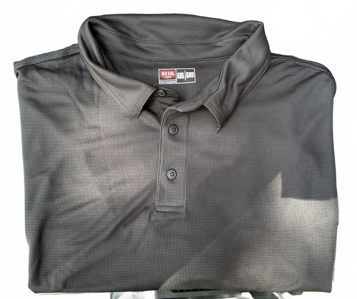 Red Kap Black Workwear Polo Shirt Short Sleeve 5XL Big & Tall