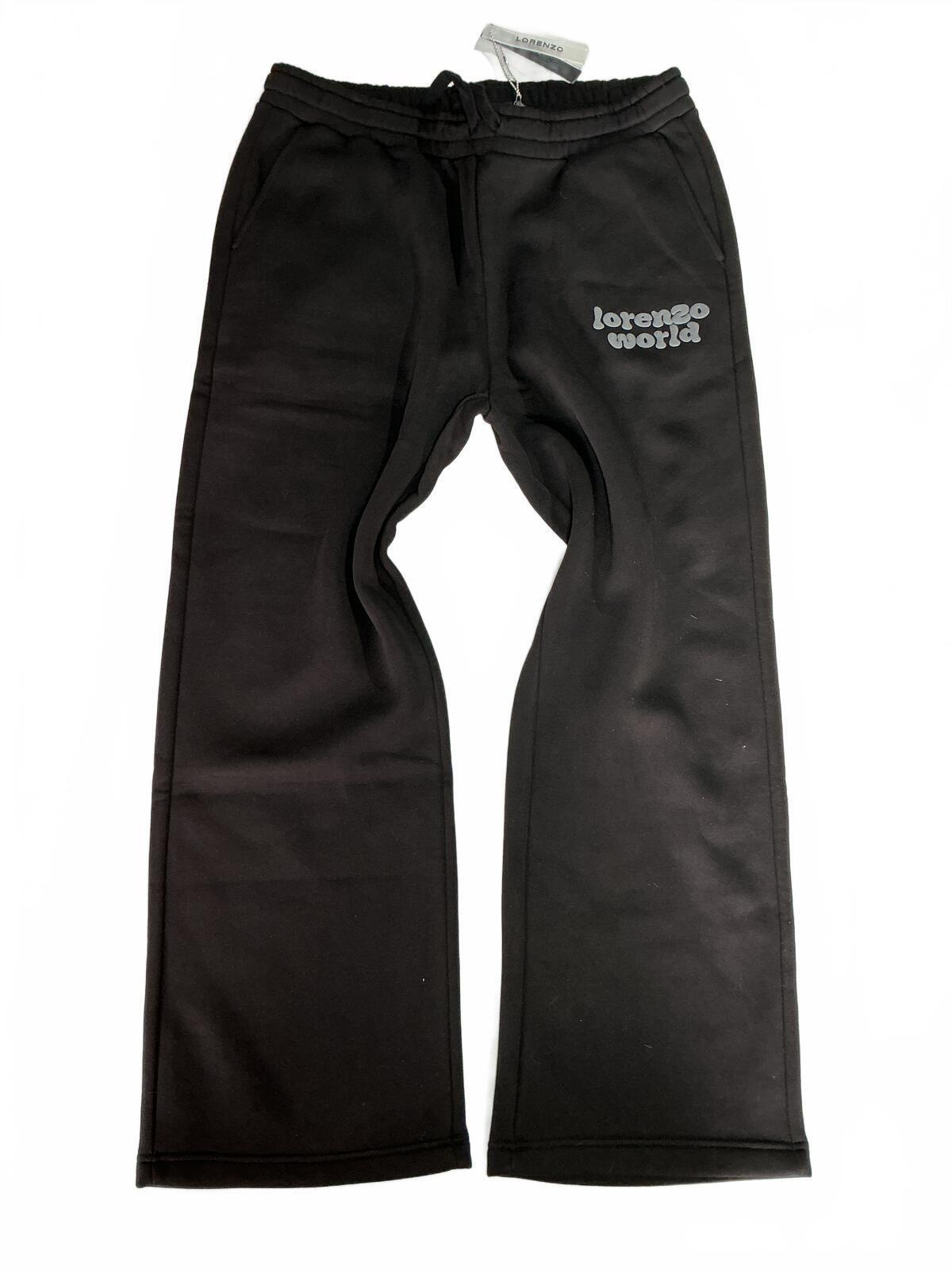 Lorenzo World Black Jogger Trousers Size Regular XL Comfortable Fit