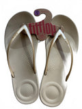 FitFlop IQushion Ergonomic Flip-Flops Gold UK 8 Comfortable Supportive