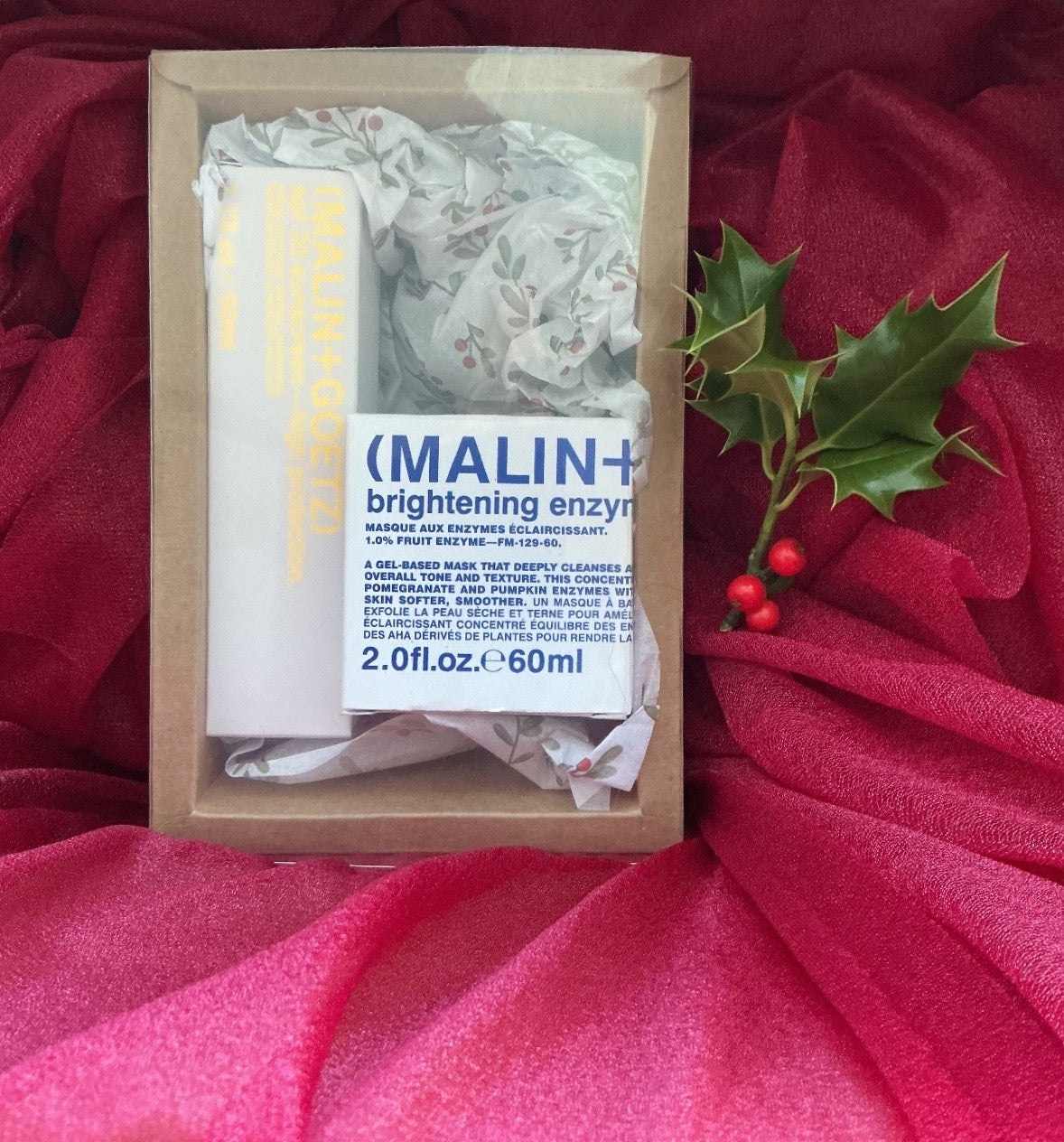 MALIN+GOETZ Brightening Enzyme Mask & SPF 30 Sunscreen Set 60ml 50ml