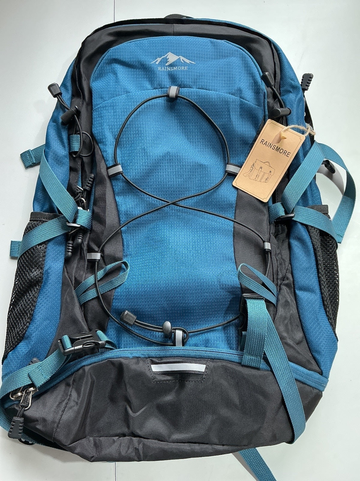 Rainsmore 40L Blue Hiking Backpack Lightweight Foldable Rucksack
