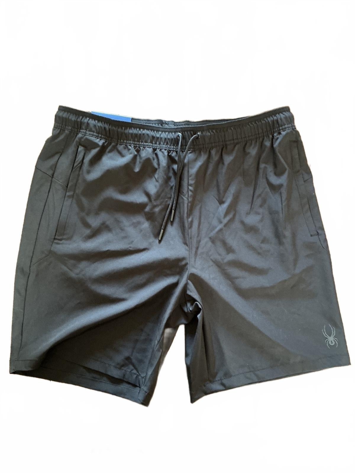 Spyder Men's Black Athletic Shorts Size L Large Lightweight Comfort