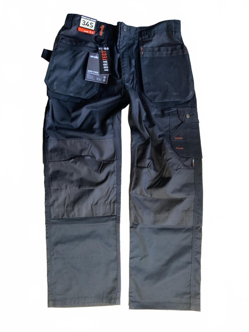 Scruffs Workwear  Plus Trousers Black Size 34S Durable Work Pants