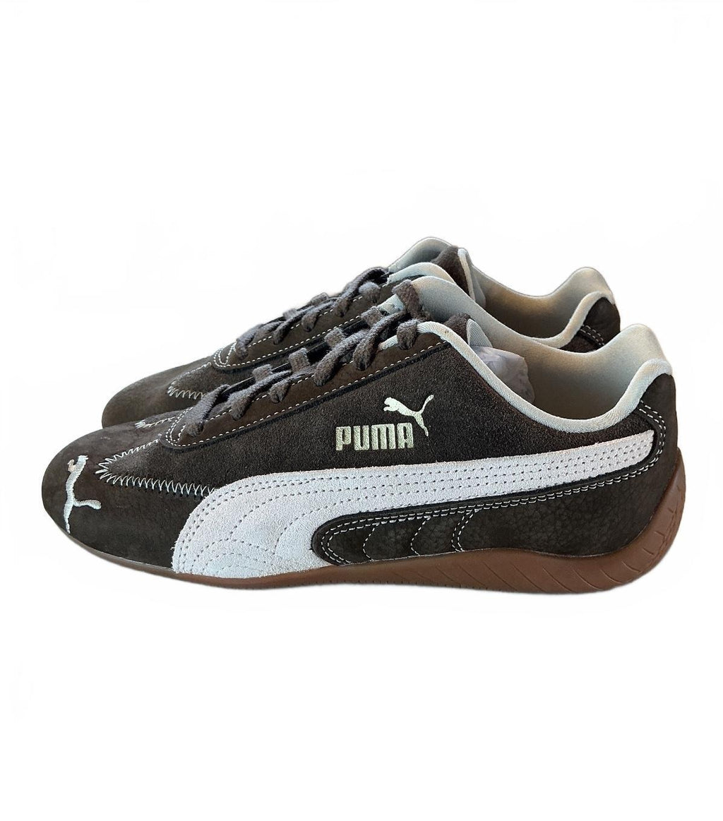 Puma Speedcat Wine Club Womens 3.5 Chocolate-Jasmine Flower Trainers Size 3.5Uk