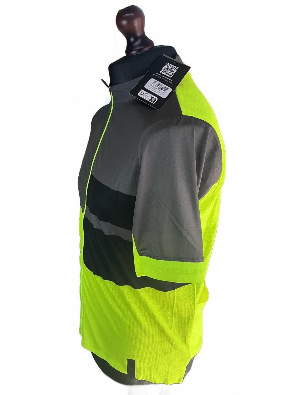 Endura P5360 PRT S/S Jersey Men XXL Yellow Black Reflective Cycling
