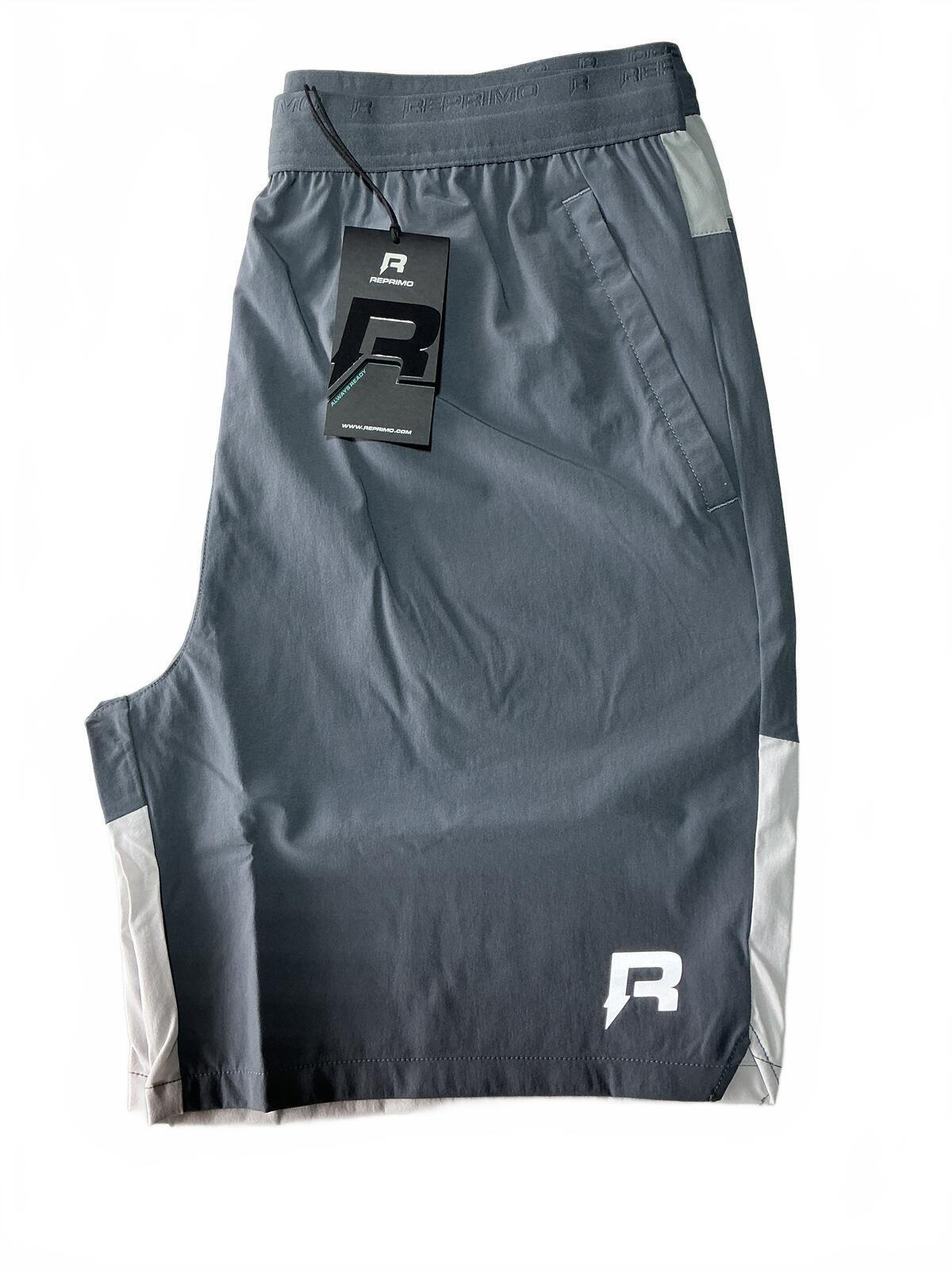 Reprimo Men's Grey Sports Shorts Flight Series Size Large Comfortable Athletic
