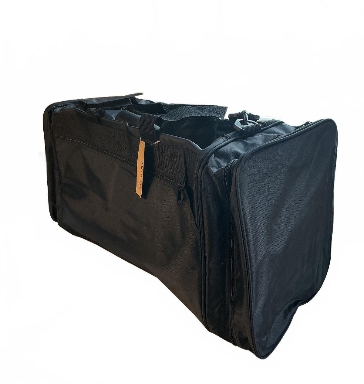 Quadra Black Large Sports Duffel Bag Size With Pockets