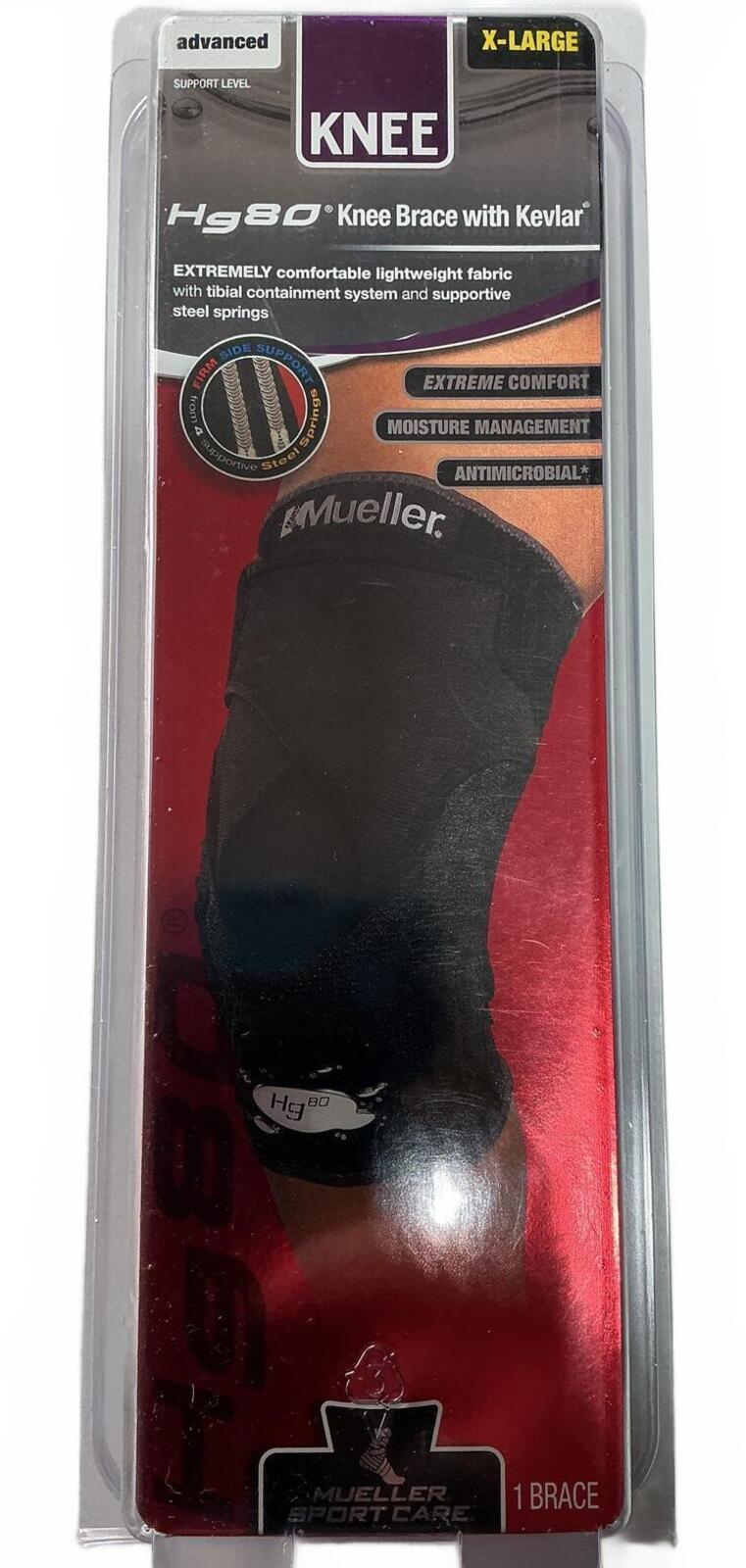 Mueller Hg80 Knee Brace with Kevlar X-Large Comfortable Support