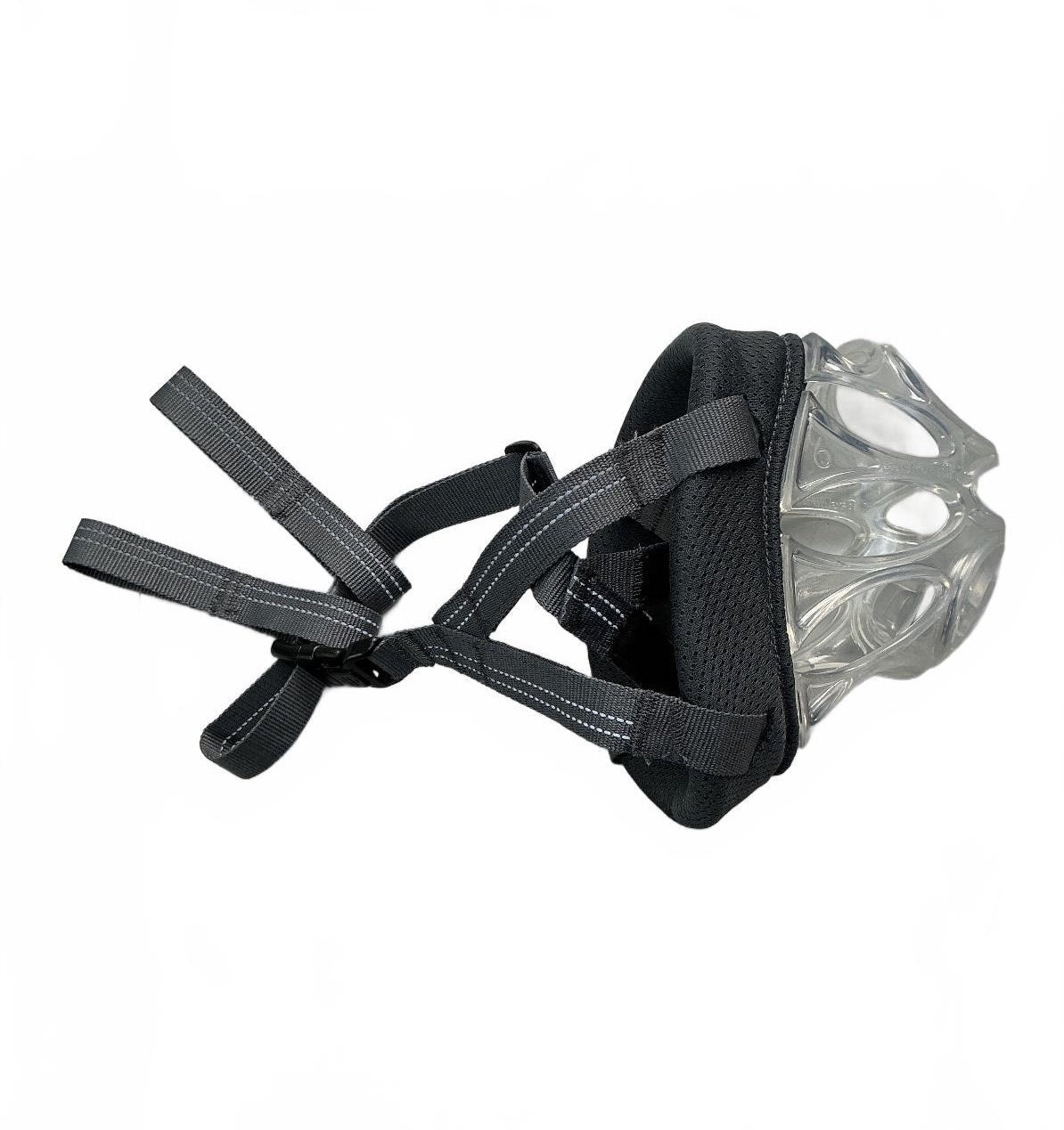 Baskerville Invisa Basket Black/Transparent Durable Dog Muzzle Size 6 Large