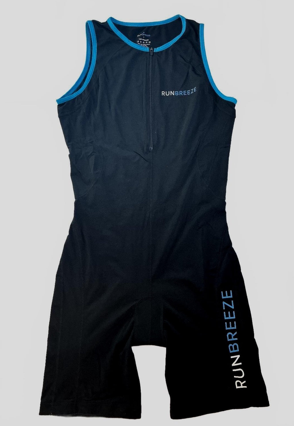 RunBreeze Men's L Triathlon Suit Black Quick Drying Silicone Grippers
