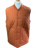 Fera Quilted Orange Sleeveless Vest Gilet Size Regular Xxl