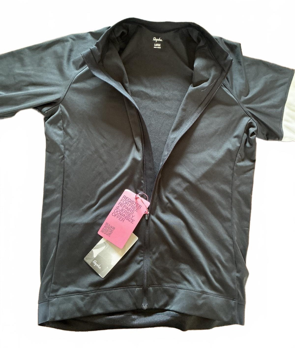 *NEW* Ladies Rapha Black Long Sleeve Cycling Jersey Size Large Lightweight