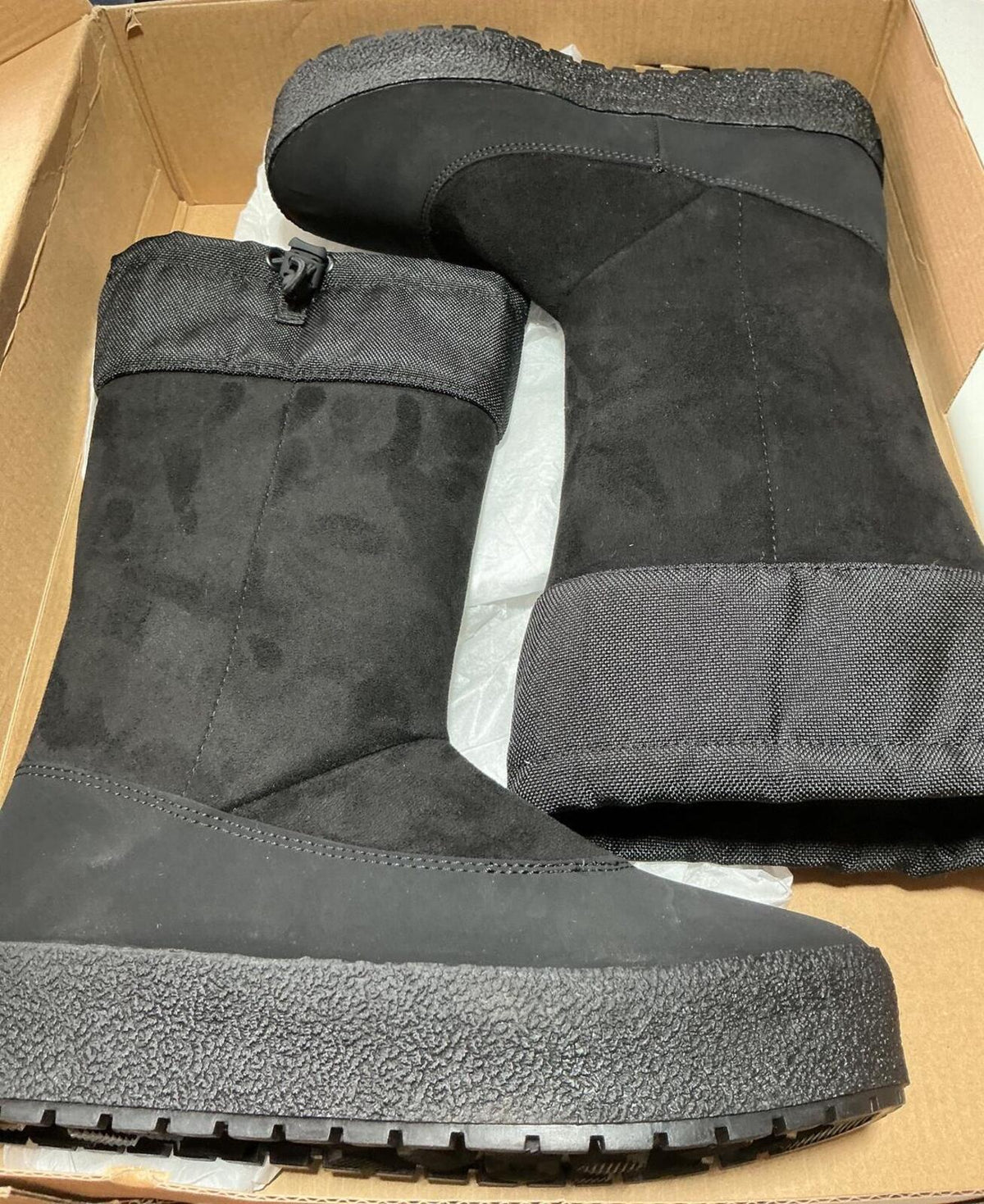 Tretorn Black Winter Boots/Wellies Size 7 Comfortable and Warm Footwear